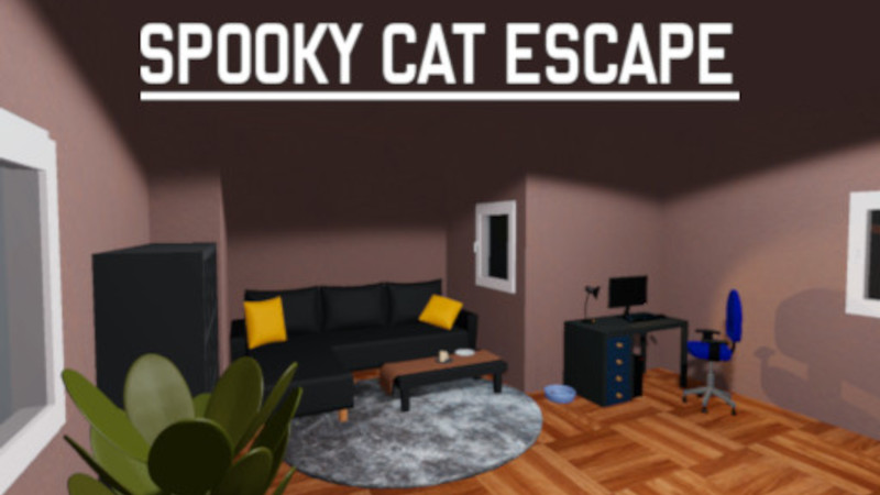 Spooky Cat Escape – Game with a Mysterious Cat and Hidden Clues